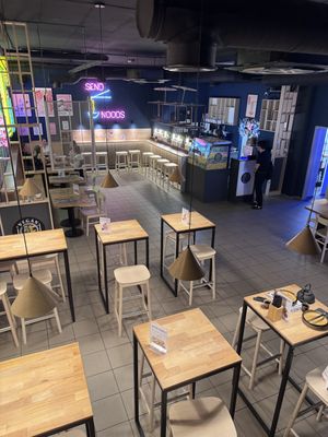 Seating   at Vegan AF Ramen in Wroclaw