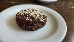 Tahini chocolate cookie at Anchor Coffee House in Windsor