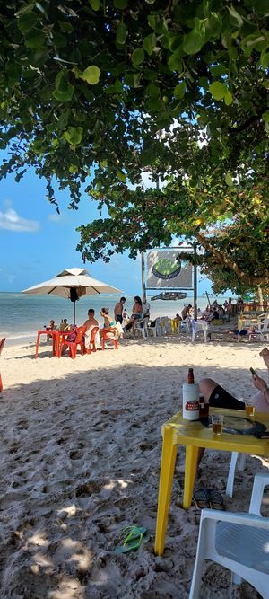 Área externa do restaurante beira-mar at Basílico in Cairu