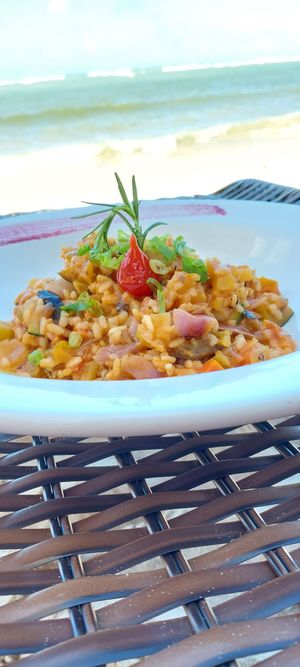 Risoto Vegano at Basílico in Cairu