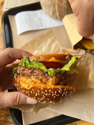 It’s upside down because I couldn’t wait to get it in my mouth! at Hank Cuisine Végétale - Archives in Paris