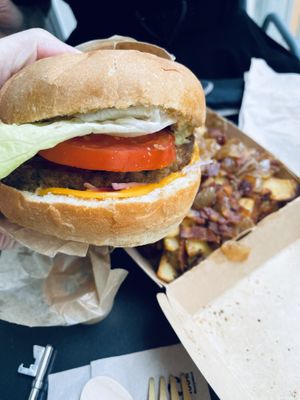 Ronald burger  at Hank Cuisine Végétale - Archives in Paris