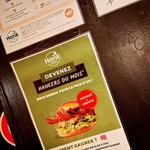 Promo at Hank Cuisine Végétale - Archives in Paris