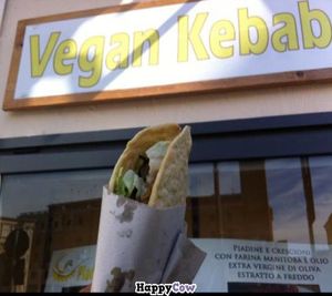 vegan kebab at Piadina Salentina in Lecce