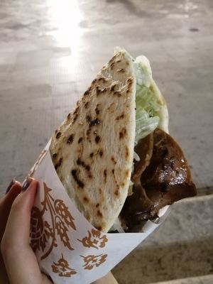 Vegan kebab at Piadina Salentina in Lecce