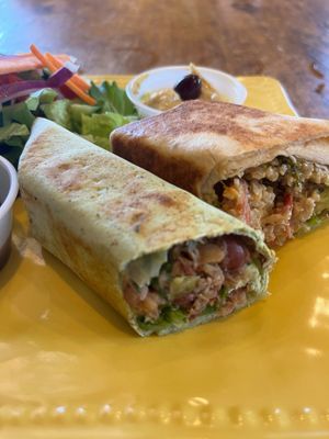 Burrito and wrap side image  at Tea House 650 Cafe in Crystal River