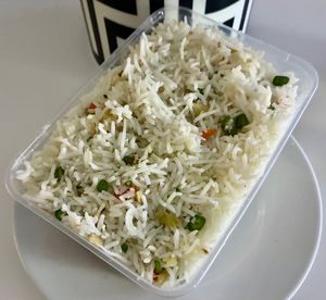 Garlic ginger fried rice  at Jalpaan Vegetarian Resturant in Dubai