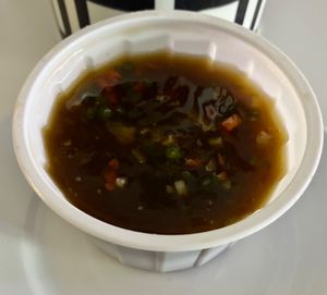Manchow soup at Jalpaan Vegetarian Resturant in Dubai