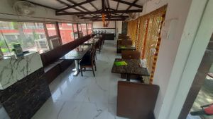 Restaurant View from Entrance - Jodha Restaurant Fatehpur Sikri at Jodha Restaurant in Fatehpur Sikri