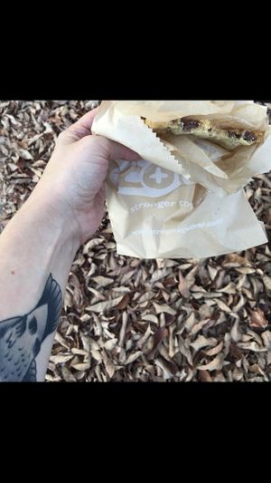 Love Bfoods’ vegan chocolate chip cookies! at Bloomingfoods Market and Deli - Ivy Tech in Bloomington