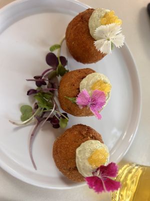 Quinoa croquets  at Let It Bloom in Valencia