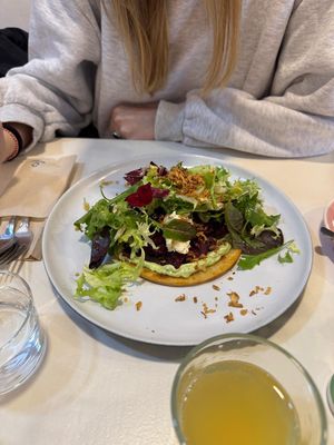 Arepa crujiente  at Let It Bloom in Valencia