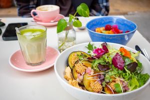 Nice options and good food! Looked cute aswell  at Let It Bloom in Valencia