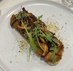 Tostada umami  at Let It Bloom in Valencia
