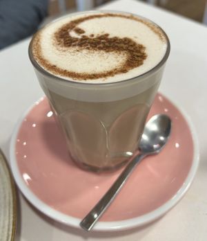 Chai latte  at Let It Bloom in Valencia