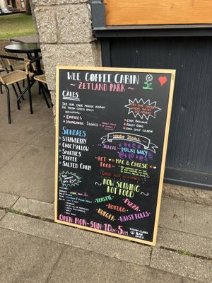 Menu  at Wee Coffee Cabin - Zetland Park in Grangemouth