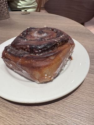 Cinnamon bun  at Filmhouse Cinema Cafe Bar in Edinburgh