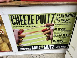 well seasoned mozzarella stick crust!  at Hangry Bites in Ocean City