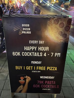 Deals  at Disco Pizza Palace in Pecatu