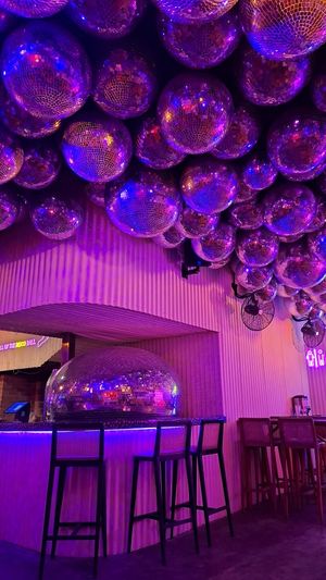 Even the Pizza oven is a disco ball 📀🎶 at Disco Pizza Palace in Pecatu