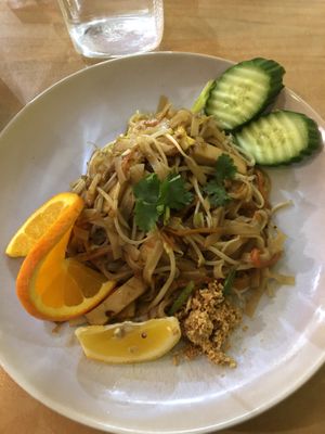 Pad Thai at Sunflower Thai Vegetarian Restaurant in Auckland