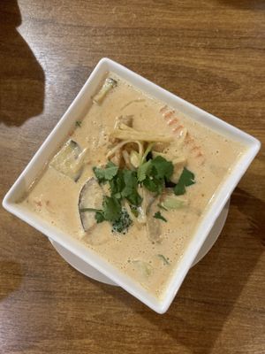 Red curry   at Sunflower Thai Vegetarian Restaurant in Auckland