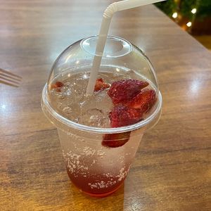 Strawberry lemonade  at Sunflower Thai Vegetarian Restaurant in Auckland