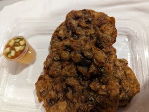 Fish cakes at Sunflower Thai Vegetarian Restaurant in Auckland