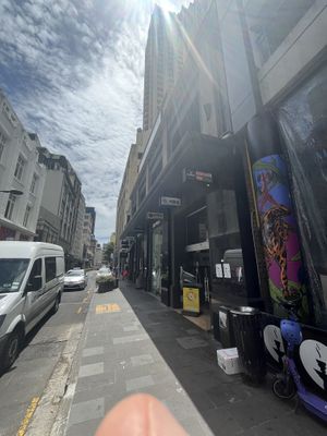Location from the street (far right of this photo) #Veganuary at Sunflower Thai Vegetarian Restaurant in Auckland