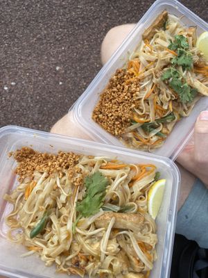 Pad Thai - super tasty  at Sunflower Thai Vegetarian Restaurant in Auckland