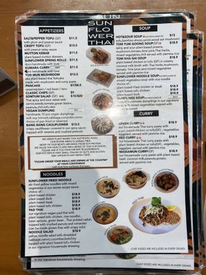   at Sunflower Thai Vegetarian Restaurant in Auckland