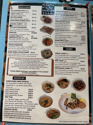   at Sunflower Thai Vegetarian Restaurant in Auckland