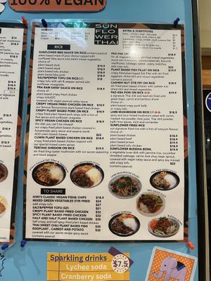   at Sunflower Thai Vegetarian Restaurant in Auckland