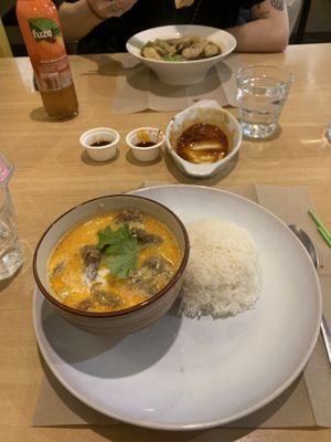 Beef curry   at Sunflower Thai Vegetarian Restaurant in Auckland