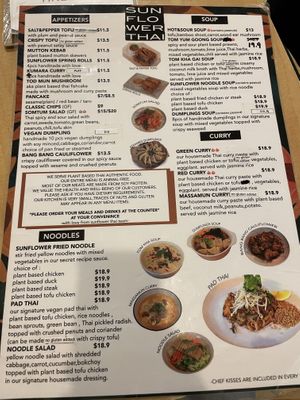   at Sunflower Thai Vegetarian Restaurant in Auckland