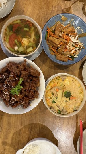   at Sunflower Thai Vegetarian Restaurant in Auckland