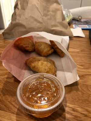 Take away some curry puff for breakfast tomorrow  at Sunflower Thai Vegetarian Restaurant in Auckland