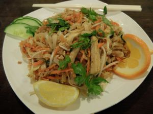Delicious Pad Thai!  I would eat this every day if I could!   at Sunflower Thai Vegetarian Restaurant in Auckland