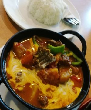 Massaman curry at Sunflower Thai Vegetarian Restaurant in Auckland