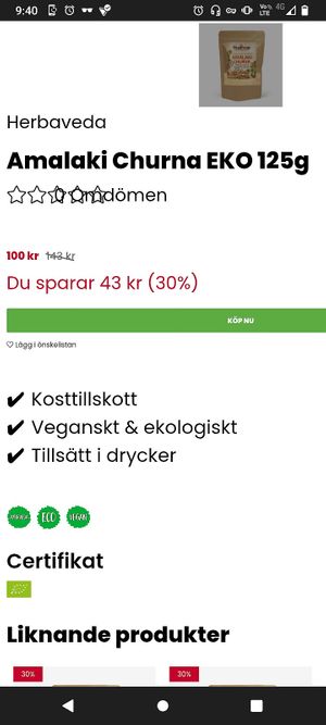 See now it's only vegan and eco, not raw like it used to at RawFoodShop in Malmo