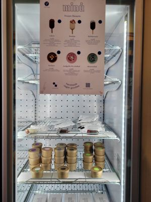 Ice creams at RawFoodShop in Malmo