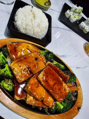 Tofu teriyaki at Umami Japanese Steakhouse in Columbia