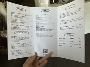 English menu  at Nibble - Nibeul in Busan