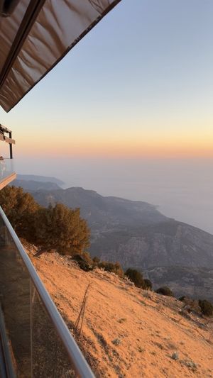 The view from our table  at 1700 Babadağ Cafe in Fethiye