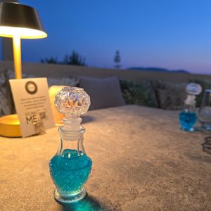 Welcome cleanser. at Uranus Sky Restaurant in Zakynthos