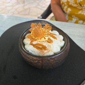 Best vegetarian dessert ever. at Grampsas Winery & Restaurant in Planos