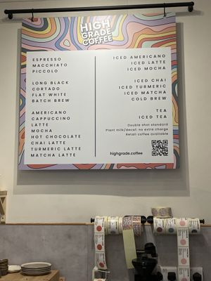   at High Grade Coffee in East London