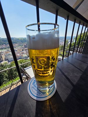 Cold beer at Das Oberhaus in Passau