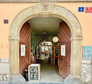 The cafe at Café Club Míšeňská in Prague