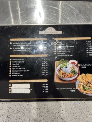 Labeled vegan options  at Vegan Vegetarian @ Pavilion Bukit Jalil in Kuala Lumpur